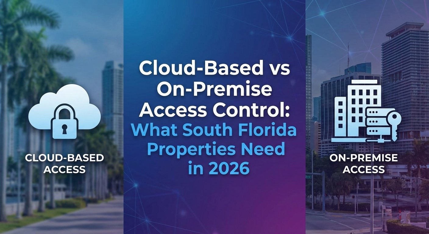 Cloud-Based vs On-Premise Access Control: What South Florida Properties Need in 2026