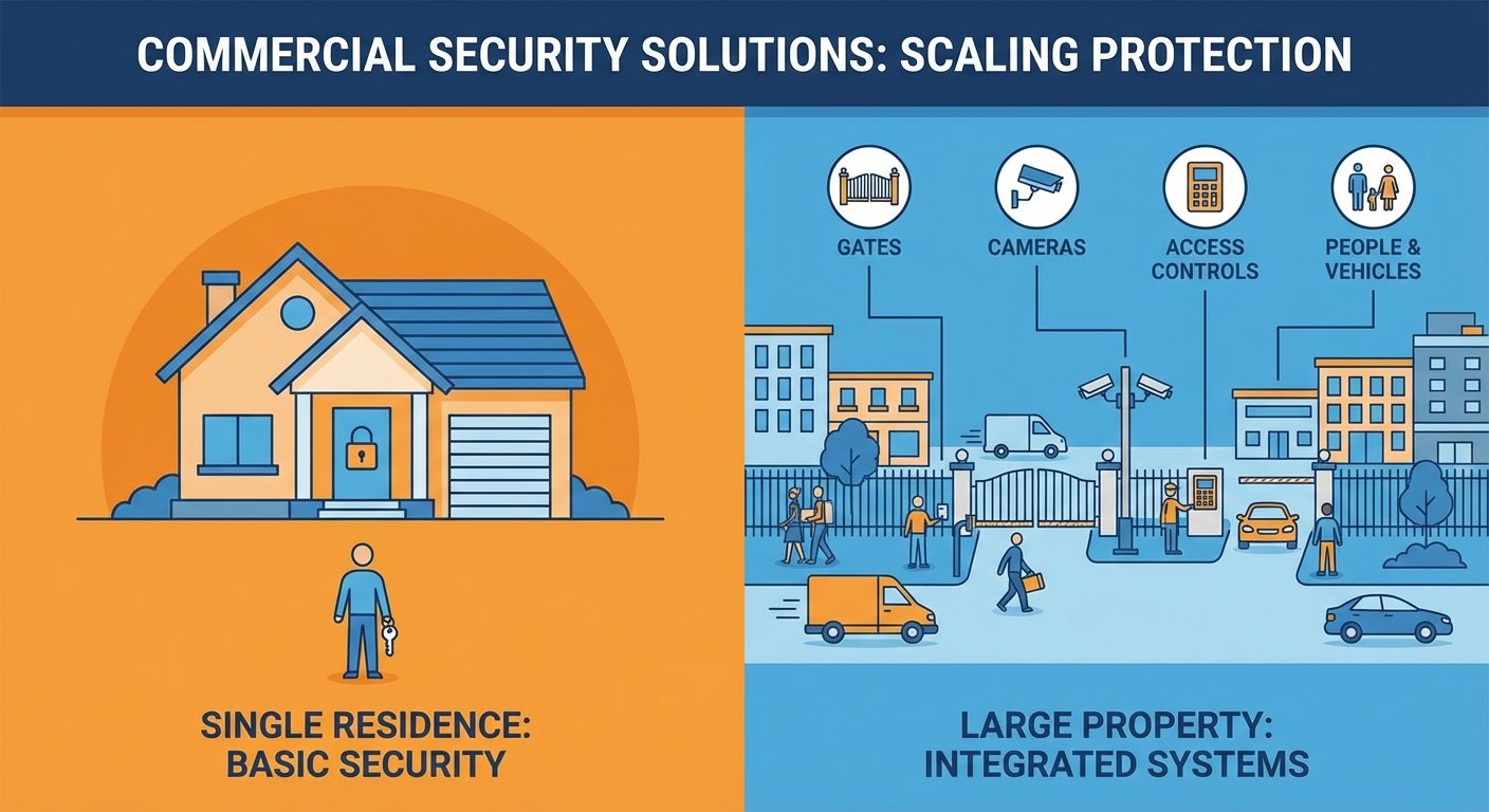 Why HOA Security Differs From Single-Property Protection