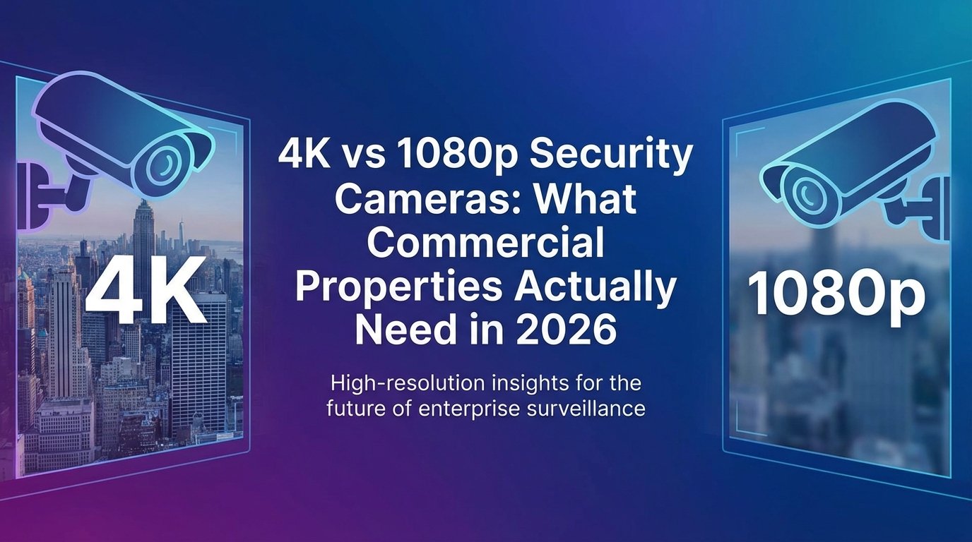 4K vs 1080p Security Cameras: What Commercial Properties Actually Need in 2026
