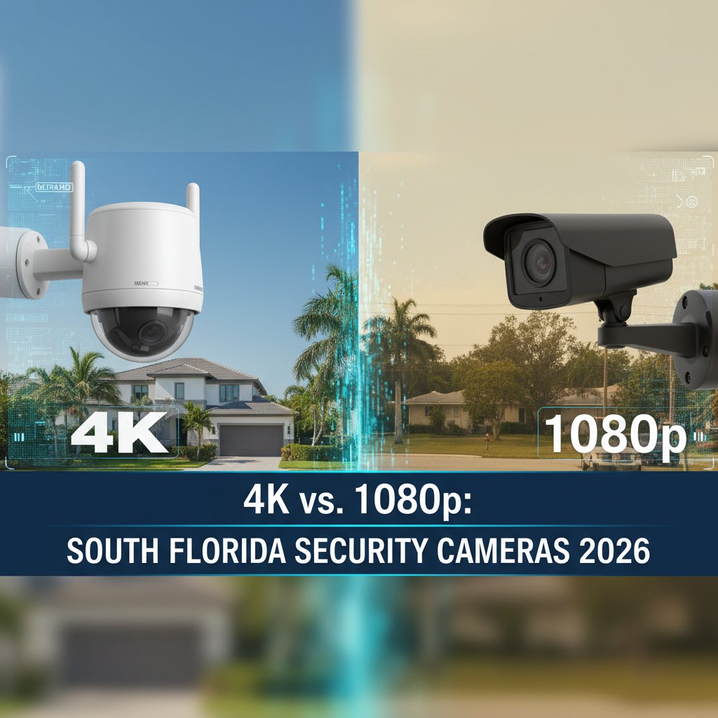 4K vs 1080p: South Florida Security Cameras 2026