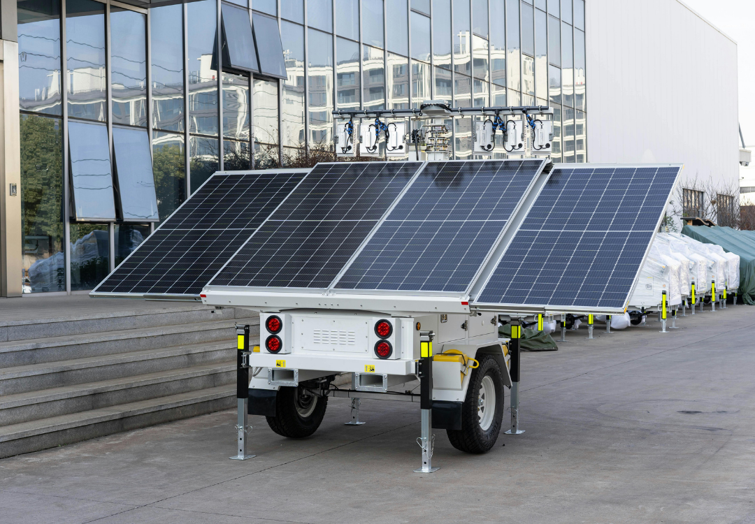 Fortress Mobile Surveillance Trailer with AI-Powered Security Cameras